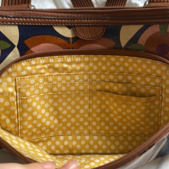 Fossil purse | Retro print cross-body bag - Picture 9 of 11